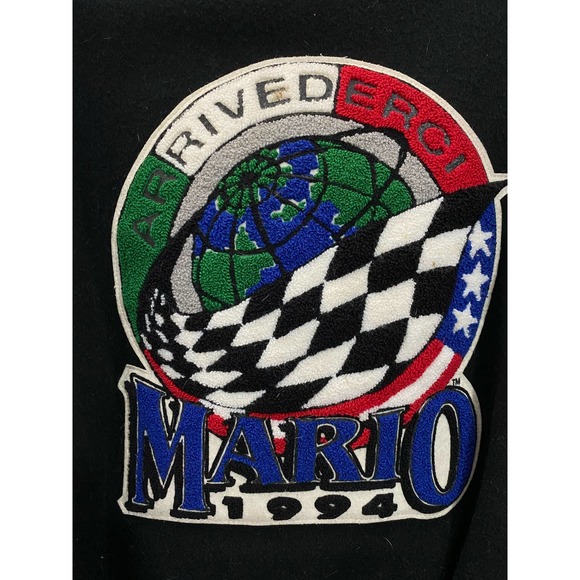 Mario Andretti Leather Jacket Mario Small 1994 Final Arrivederci Tour Italian - Picture 12 of 16